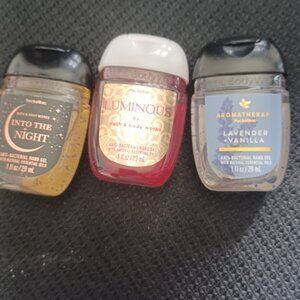 NEW Bath & Body Works Scented Gel Anti Bacterial 1oz 3 set included w/price